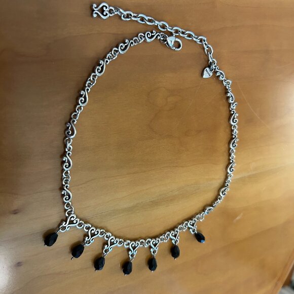 Brighton 15" black and silver necklace - Picture 4 of 5